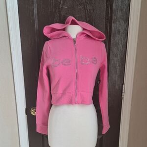 Bebe Sparkling Pink Hoodie